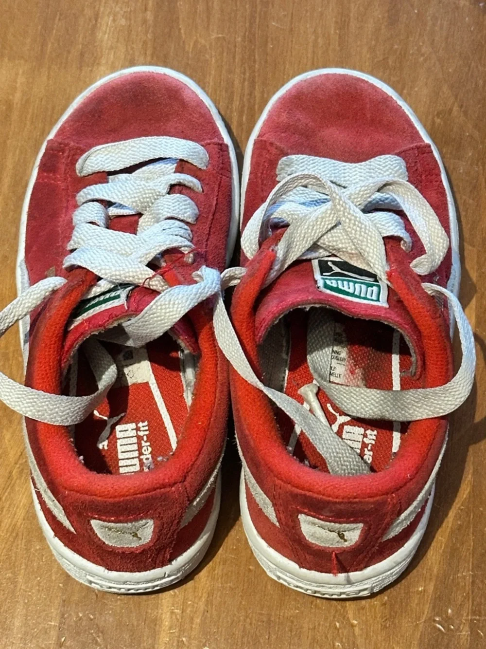 PUMA - Suede red shoes - Toddler US11c - Picture 6 of 7